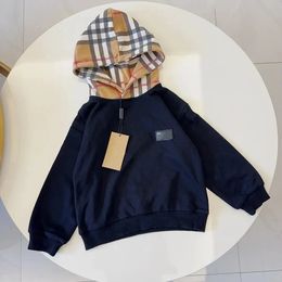 Детский дизайнерский свитер с капюшоном, брендовый унисекс, высококачественный свитер, детский пуловер, осенне-зимняя толстовка, детская одежда с принтом букв, 100-150 см