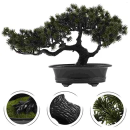Decorative Flowers Artifical Potted Tree Simulated Bonsai House Plants Artificial For Home Decor Indoor