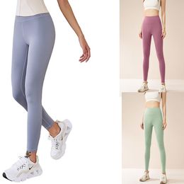 Solid Women yoga Pants High Waist Sports Gym Wear Leggings Elastic Fitness Lady Outdoor Sports Trousers Flexibility Hip Lift