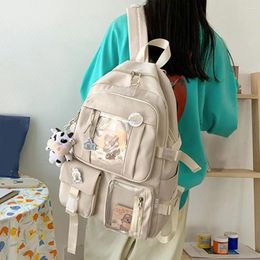 School Bags Girls Bookbag Adjustable Shoulder Straps Lightweight Teen Backpack Portable Smooth Zipper Bag