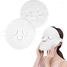 Towel Round Hydrating Steam Face Mask Soft Portable Reusable Absorbent Moisturizing For Home DIY Suplies