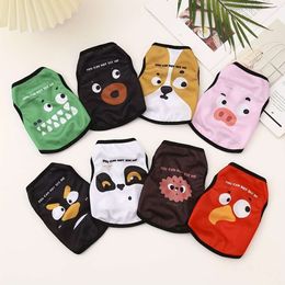 Breathable Cartoon Print Dog Shirts Colourful Pet Vest Small, Medium, Large Dogs - Summer Puppy Clothes for Boys and Girls