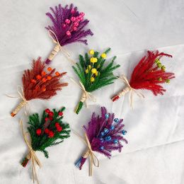 Decorative Flowers Mini Dried Flower Bouque Artificial Plants For Home Decor Wedding Party Branch Floral Arrangment Diy Crafts Festival