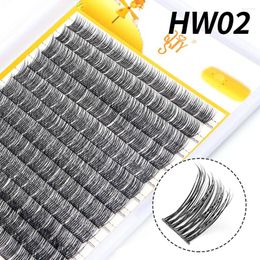 False Eyelashes QSTY 12 Rows Segmented Extension 40D Clusters DIY Mink Soft Natural Thick Lashes Individual Makeup