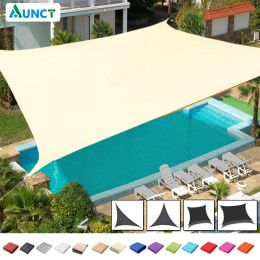 Nets Waterproof Shade Sail Garden Canopy Pool Sun Shade Camping Gazebo For Outdoor Awnings Carport 95% UV Square Rectangle Triangl