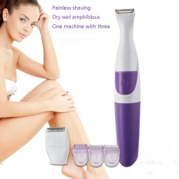 Epilators 5in1 Perfect Bikini Trimmer Kit Precision Facial Electric Hair for Women Shaver Micro Epilator Battery Underarm