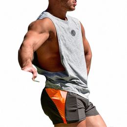 muscleguys New Brand Clothing Bodybuilding Fitn Gyms Stringer Tank Top Men Muscle Vest Sportswear Cott Undershirt v4L5#