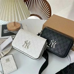 2023MLB Full Label NY Envelope Casual Versatile Dark Pattern Jacquard Square and Simple Crossbody 70% Off Online sales