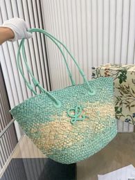 Luxury Designer Fashion Beach Bags Women's Shoulder Bag Personality Straw Women Totes Large Capacity Summer Travel Handbags Weave Hand Bags Basket Shopping Bag 2657