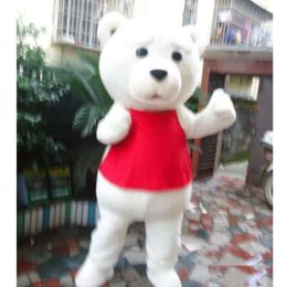 Mascot Costumes Halloween Christmas White Bear Mascotte Cartoon Plush Fancy Dress Mascot Costume