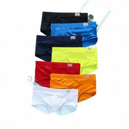 brand Men's Boxer Underwear Swimming Pants Stretch Sports Comfortable Antibacterial Breathable Printing Youth Briefs Underpants T3Cx#