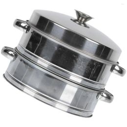 Double Boilers Cookware Stainless Steel Steamer Basket Buns Household Practical Multi-functional