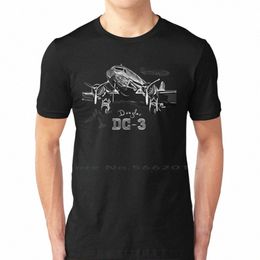 mcdnel Douglas-3 T Shirt 100% Cott Aeroplane Dc3 Douglas 3 Aviati Pilot Dakota 3 Ww2 Vintage C47 Transport C 47 Skytrain 25E4#