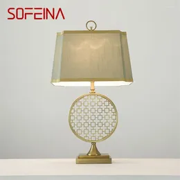 Table Lamps SOFEINA Modern Lamp Bedside LED Classical Design E27 Desk Light Home Decorative For Foyer Living Room Office Bedroom