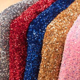 Fabric 145x50cm And 5mm Diameter Sequin Velvet Fabric Sequins For Skirts Clothing Diy Fashion Glitter Decorative Stretch Fabrics