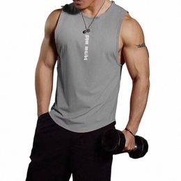 new summer Bodybuilding Tank Tops Men Gym Workout Fitn sleevel shirt Male Undershirt quick-drying Casual Sports Vest J1pG#