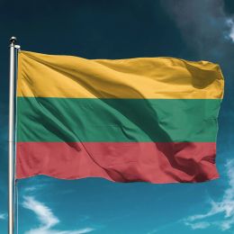 Accessories Lithuania Flag Waterproof National Hold Banner Flying Outdoors Decor Garden Decoration Wall Backdrop State Cheer Support Glad