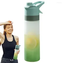 Water Bottles Mist Drinking Bottle Sports With Lid Leakproof Outdoor Sport For Gym Running Biking