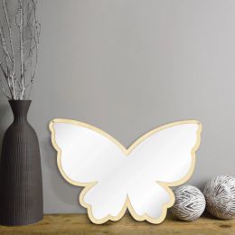 Mirrors Butterfly Wall Mirror Handmade Wood Mirror Frame Decorative Mirror Wall Mounted Mirror For Living Room Baby Room Decor