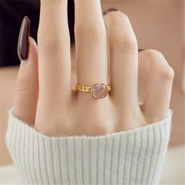 18k gold candy diamond designer ring for woman party 925 sterling silver blue pink 8A zirconia luxury Jewellery women rings daily outfit travel friend gift box size 6-9