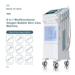 professional 9 in 1 hydra dermabrasion facial skin care aqua peel oxygen bubble skin rejuvenation beauty machine for salon SPA
