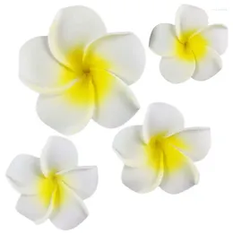 Decorative Flowers 10PCS 4-11CM Foam Frangipani Artificial Flower Headdress Wedding Party Home Decoration Table Decorations