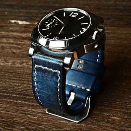 Designer Watches PAM Vintage Hand Private Soft Custom Leather Universal Strap for and Women Suitable Peinahai Pam438 Luxury Waterproof Wristwatches Stainless