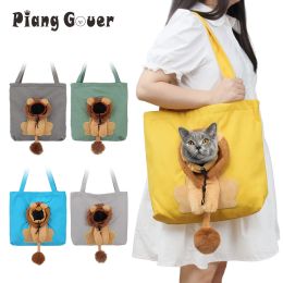 Carriers Cat Carriers Bag Canvas Pet Bag Outgoing Travel Mini Dog Handbag Portable Breathable Cute Lion