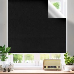 Shutters DIY Portable Blackout Blind 300x145cm Cut to Size Blackout Blinds Stick On Window No Drill Blinds Blackout Curtains for Bedroom