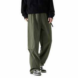 Primavera Uomo Pantaloni militari Uomo Streetwear Pantaloni a gamba dritta Harajuku Pantaloni cargo retrò per pantaloni sportivi Pantaloni a gamba larga Pantaloni 77u1 #