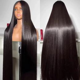 baby hair HD 5x5 Glueless Ready To Wear 250% Straight 30 40 Inch Transparent 13x6 Lace Frontal Human Hair Wigs 13x4 Lace Front Wig