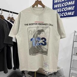 Men's T Shirts Oversized Vintage Washed RRR-123 T-Shirt Tee Top Quality Print High Street Men Women Cotton RRR123 Shirt