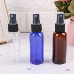 Storage Bottles 50ml Refillable Press Pump Spray Bottle Liquid Container Perfume Atomizer Travel