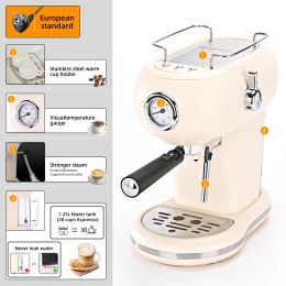 Tools Mcilpoog coffee machine maker automatic espresso cappuccino latte machine with Milk frother wand