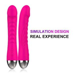 Hip Ten frequency vibrating girl's stick simulation battery female equipment masturbation massage adult sexual products 231129
