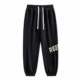 men Spring Animati Baggy Pants Cott Drawstring Sports Casual Trousers Loose Jogging Pants High Street Harajuku Sweatpant b5HZ#