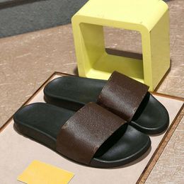 Designer Slides Uomini Donne Slipisti Black Brown Classic Casual Sandals Casual Shoe Beach Simme 35-47