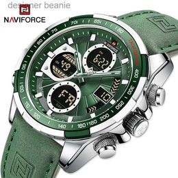 Wristwatches New NAVIFORCE Mens Fashion Military Luxury Sports Timing Waterproof Quartz Watch GiftC24410