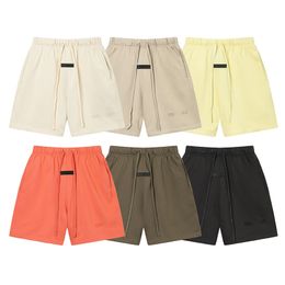 Designer Men's Shorts Vintage High Street Pure Colour Drawstring Sweatpants Summer Men's and Women's Loose Casual Sports Shorts