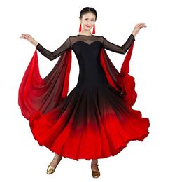 Modern Dress National Standard Women Ballroom Dance Dresses Waltz Performance Costumes