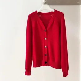 Women's Knits Wool Thick Knitted Cardigan Fabric Is Soft Comfortable And Delicate 2024 Autumn