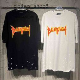 Men's Shirts designer balencigs t shirt Sweaters Quality Men Style Worn-out Broken Hole Limited Edition Rock Band Se9WTS TTQD R3P3