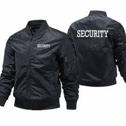 High end Security Print Design Bomber jaqueta masculina outono e inverno grosso à prova de vento m jaqueta militar jaqueta masculina piloto jac h8C0 #