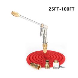 Reels Magic Garden Hose Watering Pipe Flexible Expandable Water Hose Pipe High Pressure Car Wash Hose Home Cleaning Gardens Irrigation