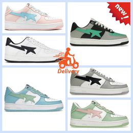 2024 new Top Quality Designer Sta Sk8 Shoes Women Mens Casual Low Flat Trainers Colour Camo Combo Pink Green Black White Patent Leather Camouflage Platform Sneakers