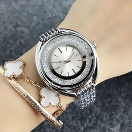 Brand Watch Women Girl Swan Crystal Style Metal Steel Band Quartz Wrist Watches SW042964