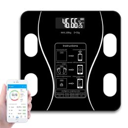 Scales Bluetooth Body Fat Scale Wireless Bathroom Floor Smart Electronic Digital Scale Balance Body Composition Analyzer Smartphone App