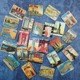 24 Pcs fridge magnets set York scenery home deco tourism souvenir magnet for refrigerators magnetic sticker paste 240318