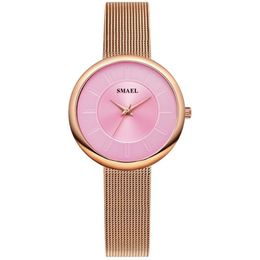 top Women Watch Luxury Brand SMAEL Watches Woman Digital Casual Waterproof Quartz Wristwatches Clocks 1908 Girls Watches Waterproo249u