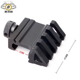 45 degree unilateral AR metal tactical guide JMm4 side rail inclined rail fixture flashlight laser tube clamp